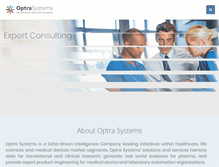 Tablet Screenshot of optrasystems.com